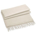 Almond - Front - Beechfield Unisex Classic Woven Oversized Scarf