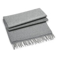 Heather Grey - Front - Beechfield Unisex Classic Woven Oversized Scarf