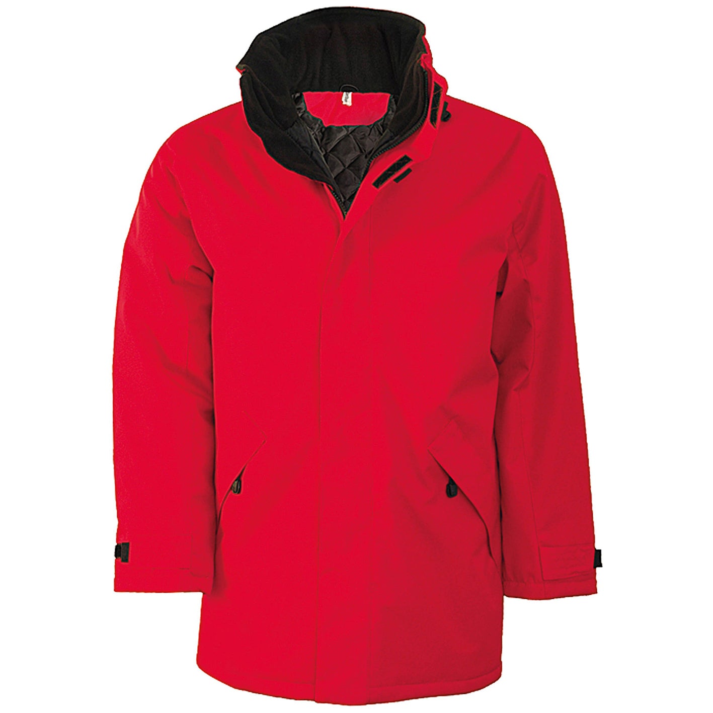 Red-Black - Front - Kariban Mens Parka Performance Jacket