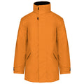 Orange-Black - Front - Kariban Mens Parka Performance Jacket