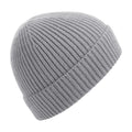 Light Grey - Front - Beechfield Unisex Engineered Knit Ribbed Beanie
