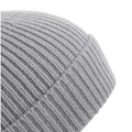 Light Grey - Back - Beechfield Unisex Engineered Knit Ribbed Beanie