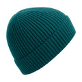 Ocean Green - Front - Beechfield Unisex Engineered Knit Ribbed Beanie