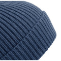 Steel Blue - Back - Beechfield Unisex Engineered Knit Ribbed Beanie