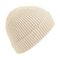 Oatmeal - Front - Beechfield Unisex Engineered Knit Ribbed Beanie