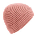 Blush - Front - Beechfield Unisex Engineered Knit Ribbed Beanie