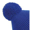Bright Royal - Side - Beechfield Unisex Engineered Knit Ribbed Pom Pom Beanie