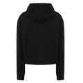 Black - Back - SF Womens-Ladies Cropped Slounge Hoody