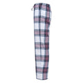 White-Pink Check - Side - SF Minni Childrens-Kids Tartan Lounge Pants