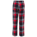 Red-Navy Check - Back - SF Minni Childrens-Kids Tartan Lounge Pants