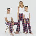Red-Navy Check - Pack Shot - SF Minni Childrens-Kids Tartan Lounge Pants