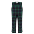 Navy-Green Check - Front - SF Minni Childrens-Kids Tartan Lounge Pants