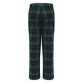 Navy-Green Check - Back - SF Minni Childrens-Kids Tartan Lounge Pants