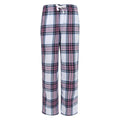 White-Pink Check - Front - SF Minni Childrens-Kids Tartan Lounge Pants