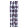 White-Pink Check - Back - SF Minni Childrens-Kids Tartan Lounge Pants