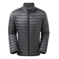 Charcoal Melange - Front - 2786 Mens Melange Padded Jacket