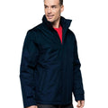 Navy-Navy - Back - Kariban Mens Zip-Off Sleeve Jacket