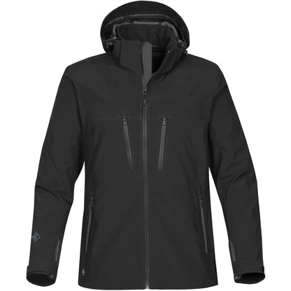 Black- Carbon - Front - Stormtech Mens Patrol Technical Softshell Jacket