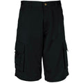 Black - Front - Kariban Mens Trekker Shorts