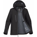 Black- Carbon - Side - Stormtech Womens Patrol Technical Softshell Jacket