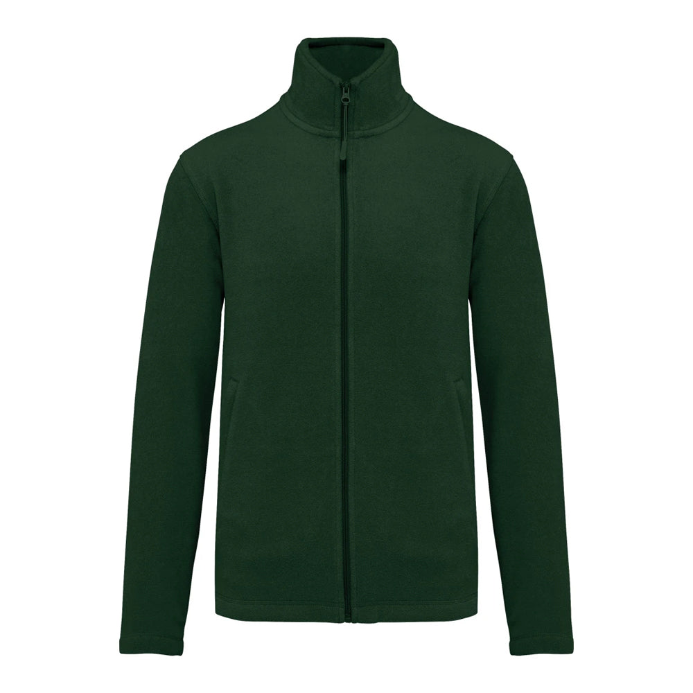 Forest Green - Front - Kariban Mens Falco Full Zip Anti Pill Fleece Jacket