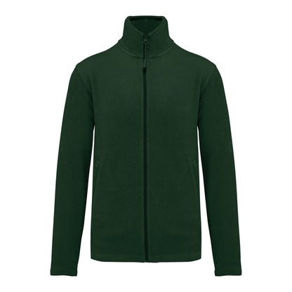 Forest Green - Front - Kariban Mens Falco Full Zip Anti Pill Fleece Jacket