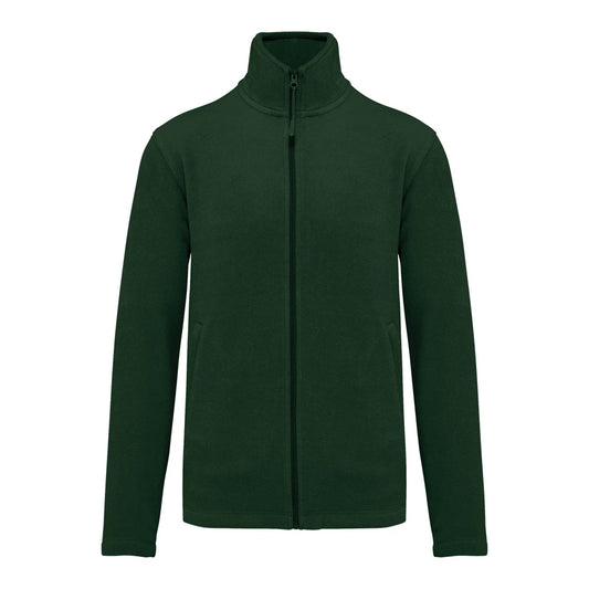 Forest Green - Front - Kariban Mens Falco Full Zip Anti Pill Fleece Jacket