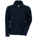 Navy - Front - Kariban Mens Falco Full Zip Anti Pill Fleece Jacket