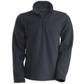 Convoy Grey - Front - Kariban Mens Enzo 1-4 Zip Fleece Top