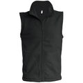 Dark Grey - Front - Kariban Mens Luca Fleece Gilet Jacket