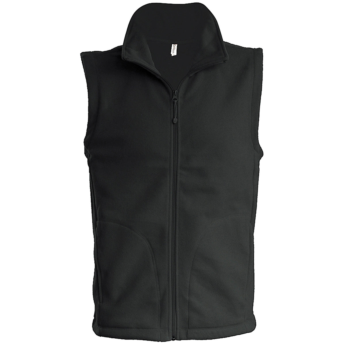 Dark Grey - Front - Kariban Mens Luca Fleece Gilet Jacket