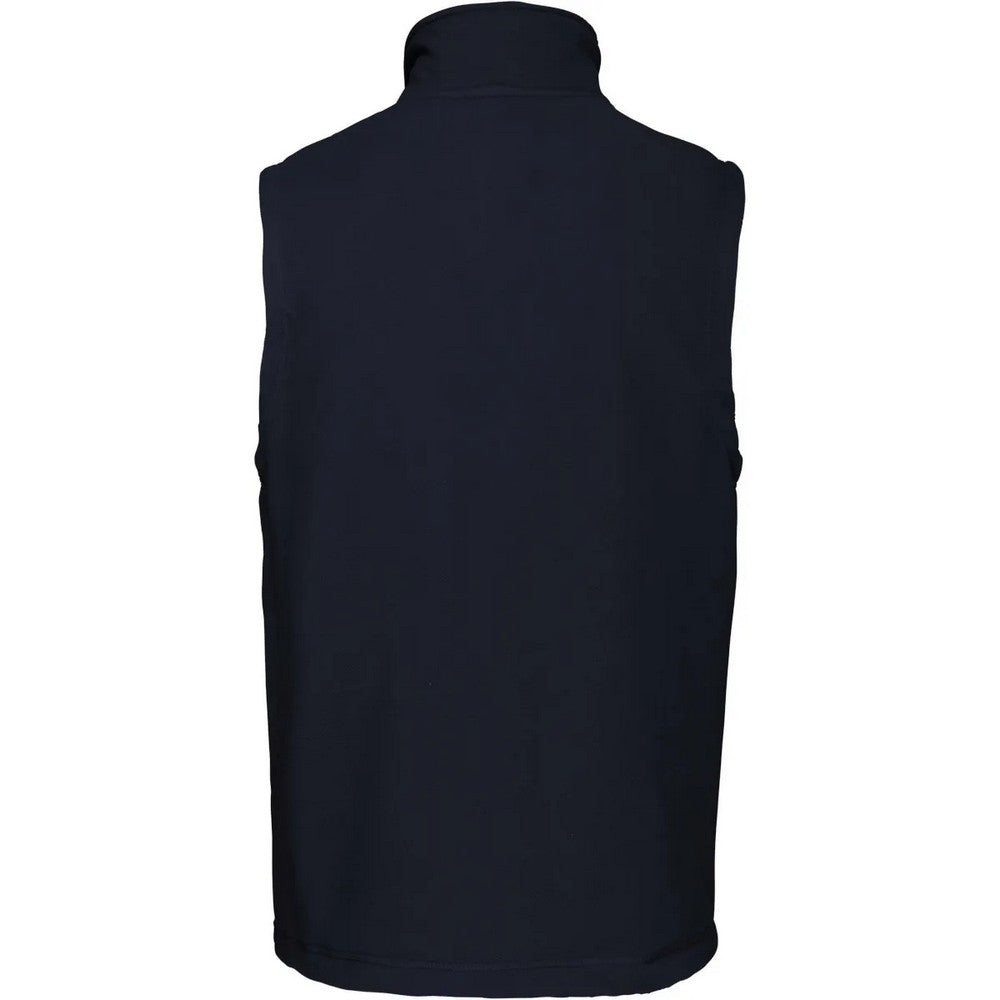 Navy - Back - Kariban Mens Luca Fleece Gilet Jacket