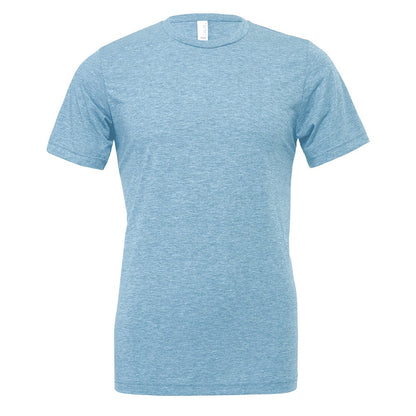 Denim - Front - Bella Canvas Unisex Adults Triblend Crew Neck T Shirt