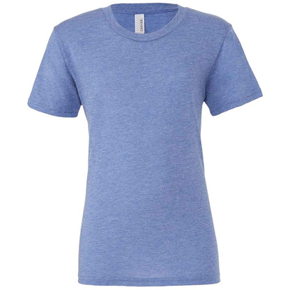 Blue - Front - Bella Canvas Unisex Adults Triblend Crew Neck T Shirt