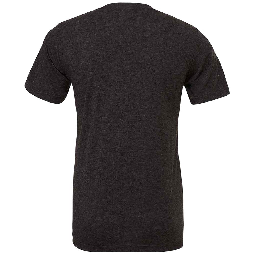 Charcoal Black - Back - Bella Canvas Unisex Adults Triblend Crew Neck T Shirt