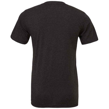 Charcoal Black - Back - Bella Canvas Unisex Adults Triblend Crew Neck T Shirt