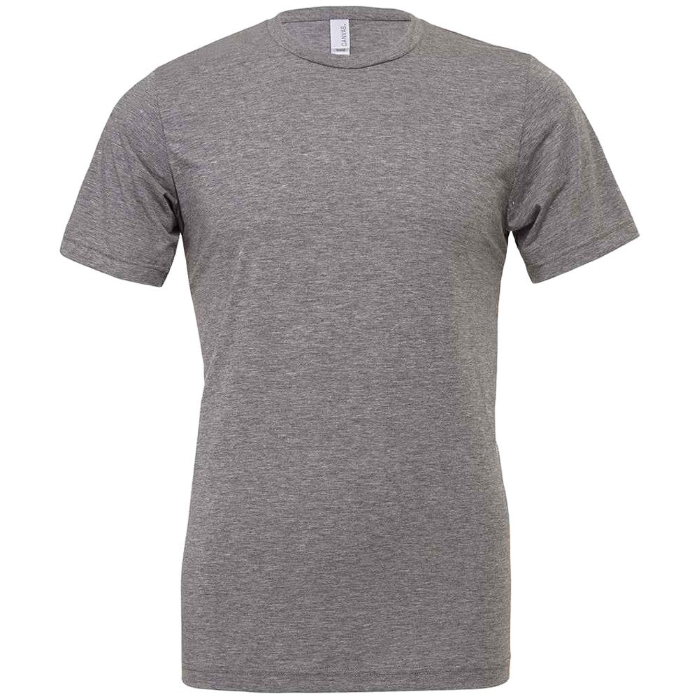 Grey - Front - Bella Canvas Unisex Adults Triblend Crew Neck T Shirt