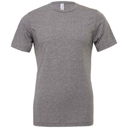 Grey - Front - Bella Canvas Unisex Adults Triblend Crew Neck T Shirt