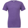Purple - Front - Bella Canvas Unisex Adults Triblend Crew Neck T Shirt