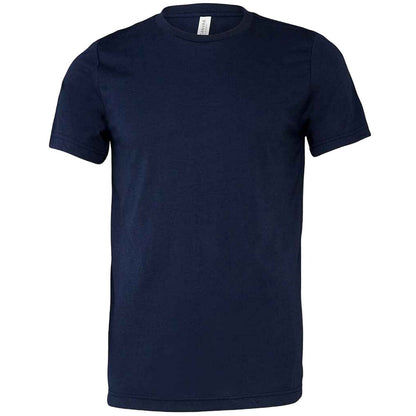 Solid Navy - Front - Bella Canvas Unisex Adults Triblend Crew Neck T Shirt