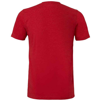 Solid Red - Back - Bella Canvas Unisex Adults Triblend Crew Neck T Shirt