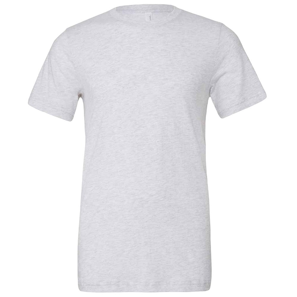White Fleck - Front - Bella Canvas Unisex Adults Triblend Crew Neck T Shirt
