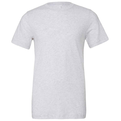 White Fleck - Front - Bella Canvas Unisex Adults Triblend Crew Neck T Shirt
