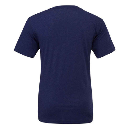 Navy Triblend - Back - Bella Canvas Unisex Adults Triblend Crew Neck T Shirt