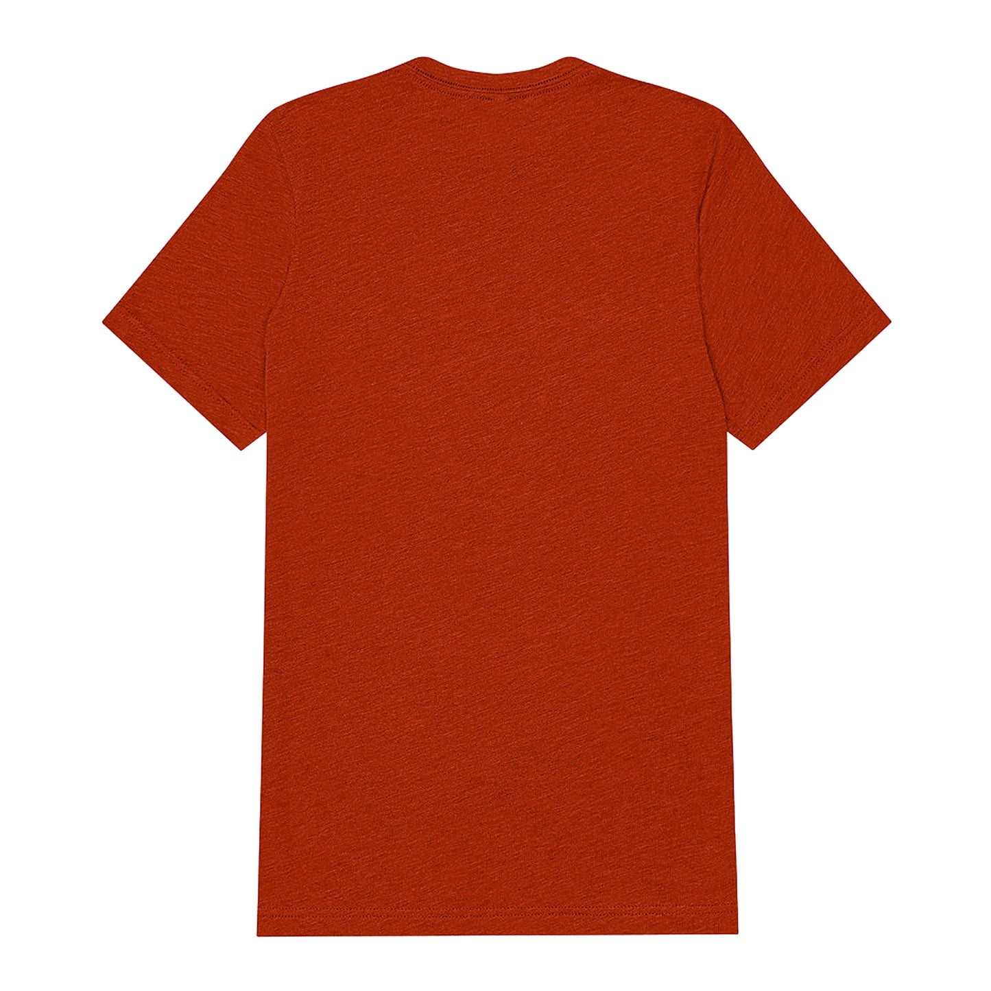 Brick Triblend - Back - Bella Canvas Unisex Adults Triblend Crew Neck T Shirt