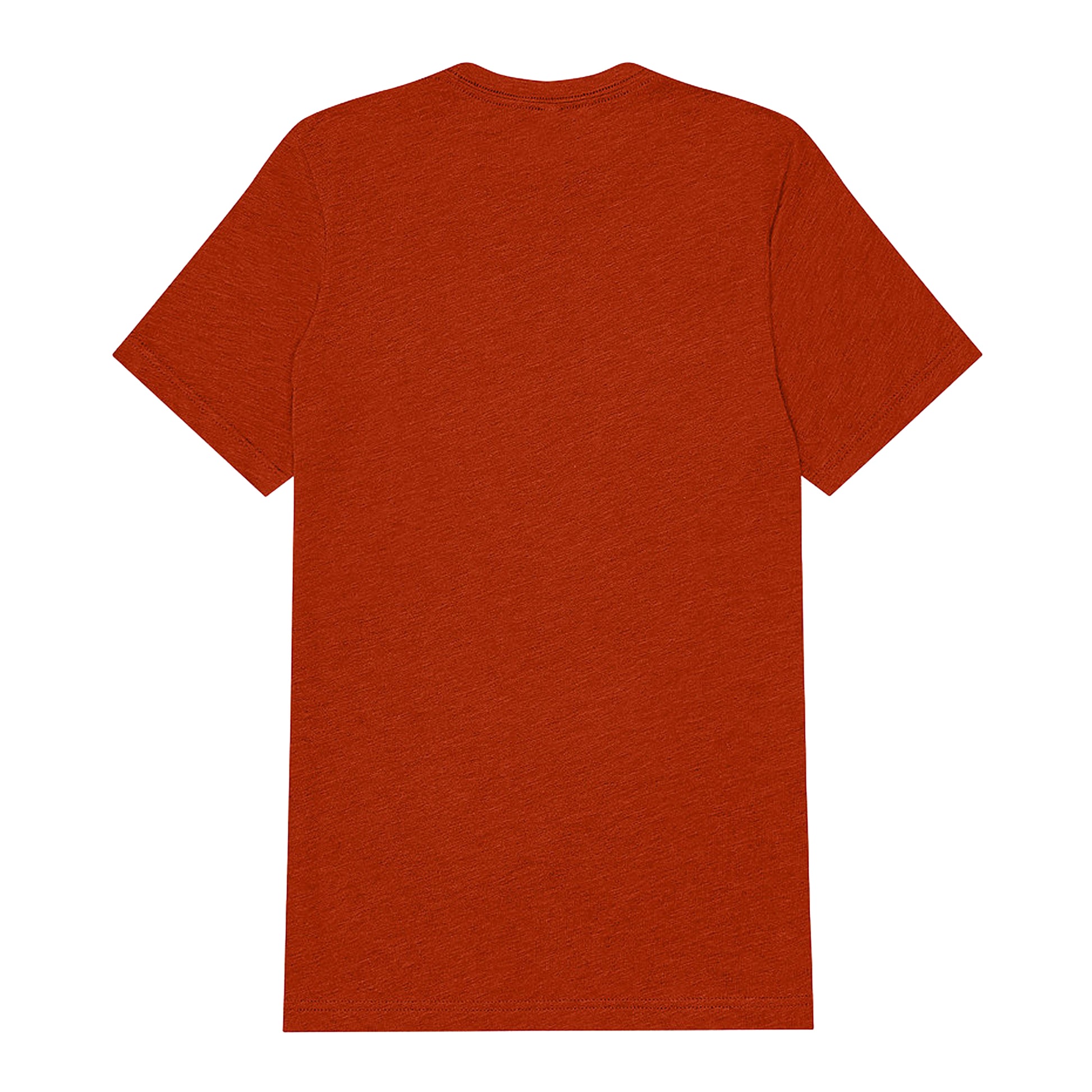 Brick Triblend - Back - Bella Canvas Unisex Adults Triblend Crew Neck T Shirt