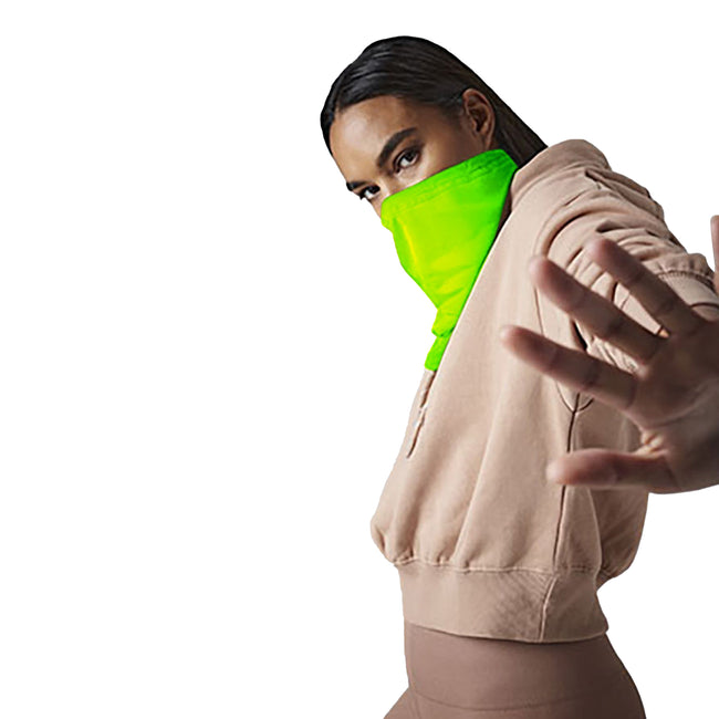 Fluorescent Yellow - Back - Beechfield Adults Unisex Softshell Sports Tech Neck Warmer