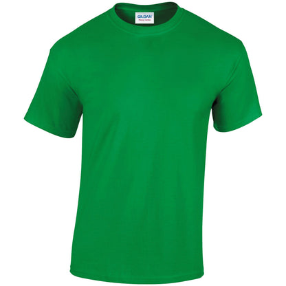 Irish Green - Front - Gildan Adults Unisex Heavy Cotton T Shirt