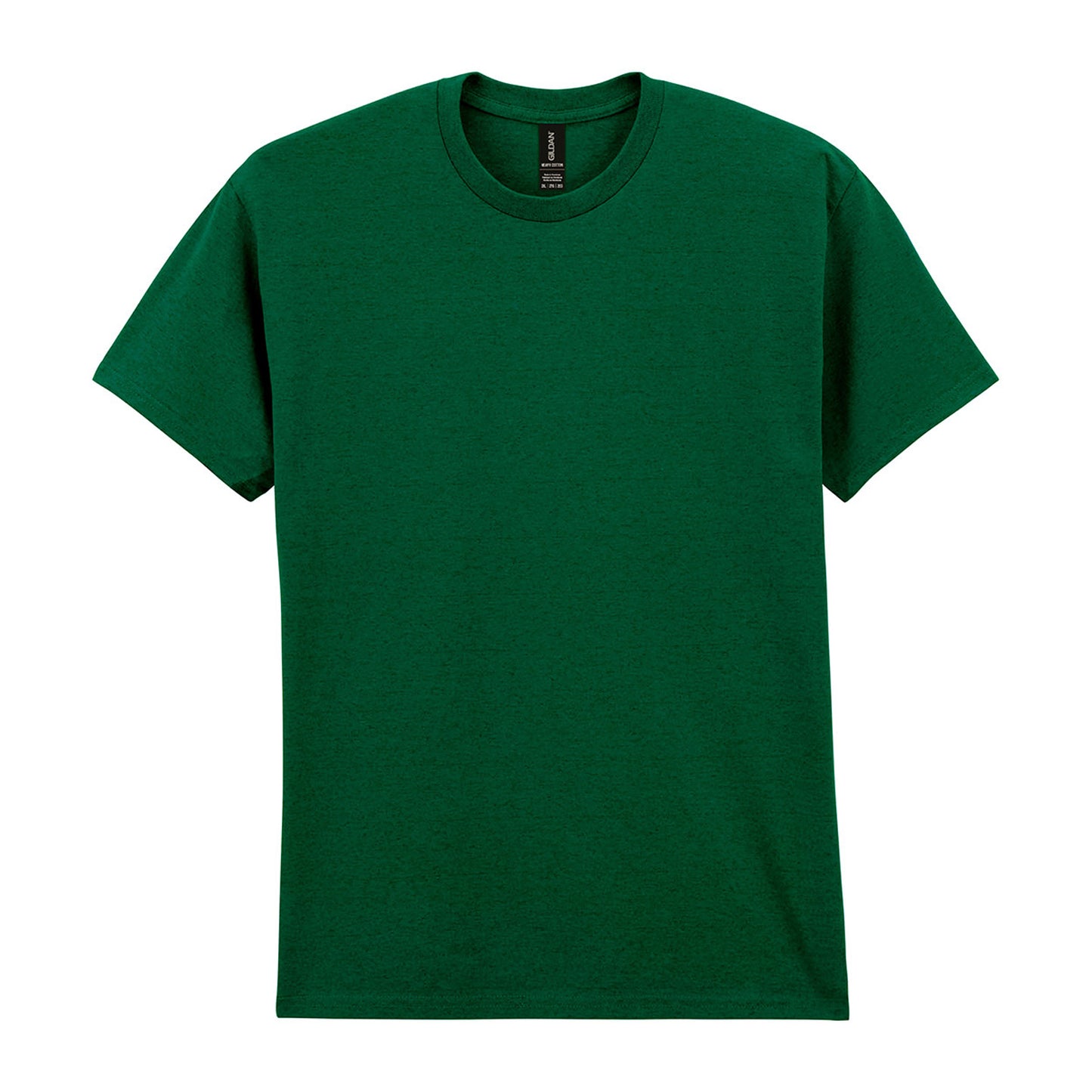 Fan Dark Green - Front - Gildan Adults Unisex Heavy Cotton T Shirt