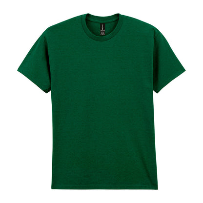 Fan Dark Green - Front - Gildan Adults Unisex Heavy Cotton T Shirt